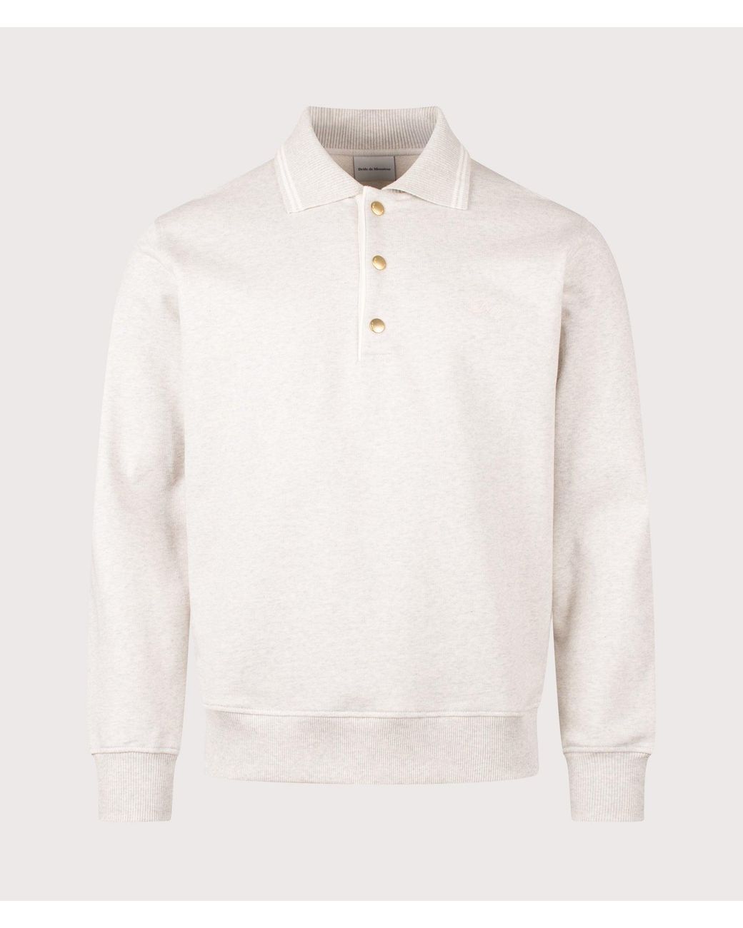 Drole de Monsieur Natural Relaxed Fit Drôle Long Sleeve Polo Shirt for men