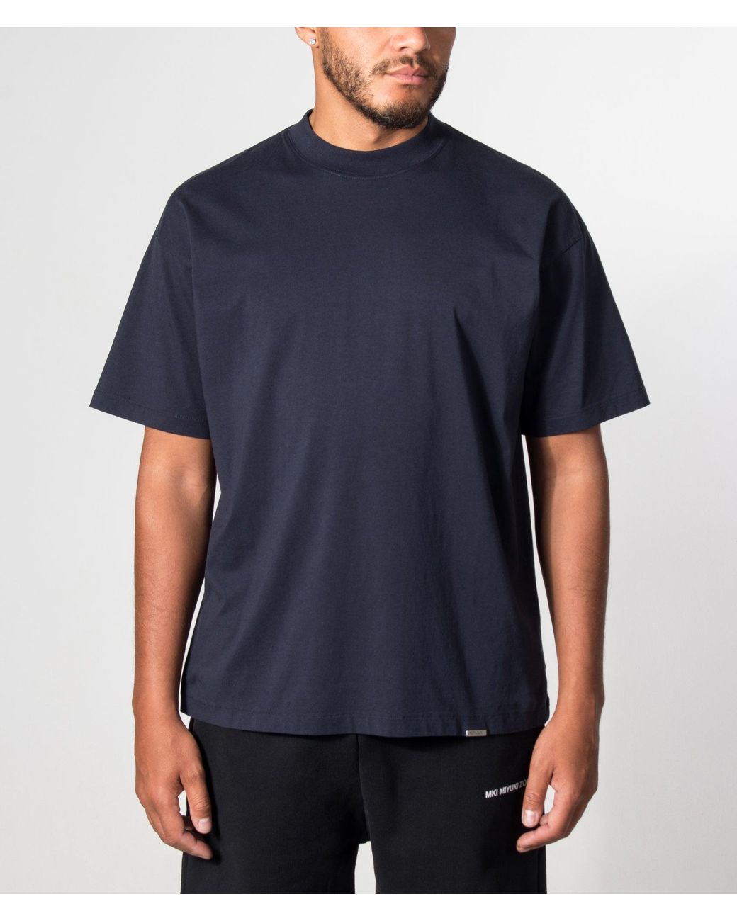 Represent Blue Oversized Initial T-Shirt for men