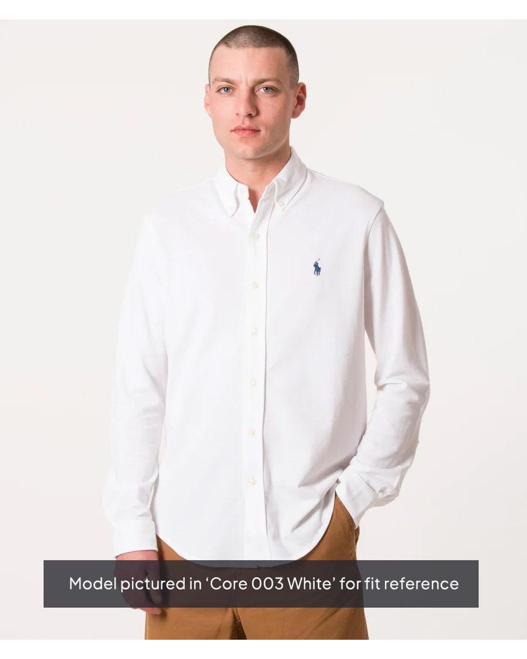 Polo Ralph Lauren Blue Featherweight Mesh Shirt for men