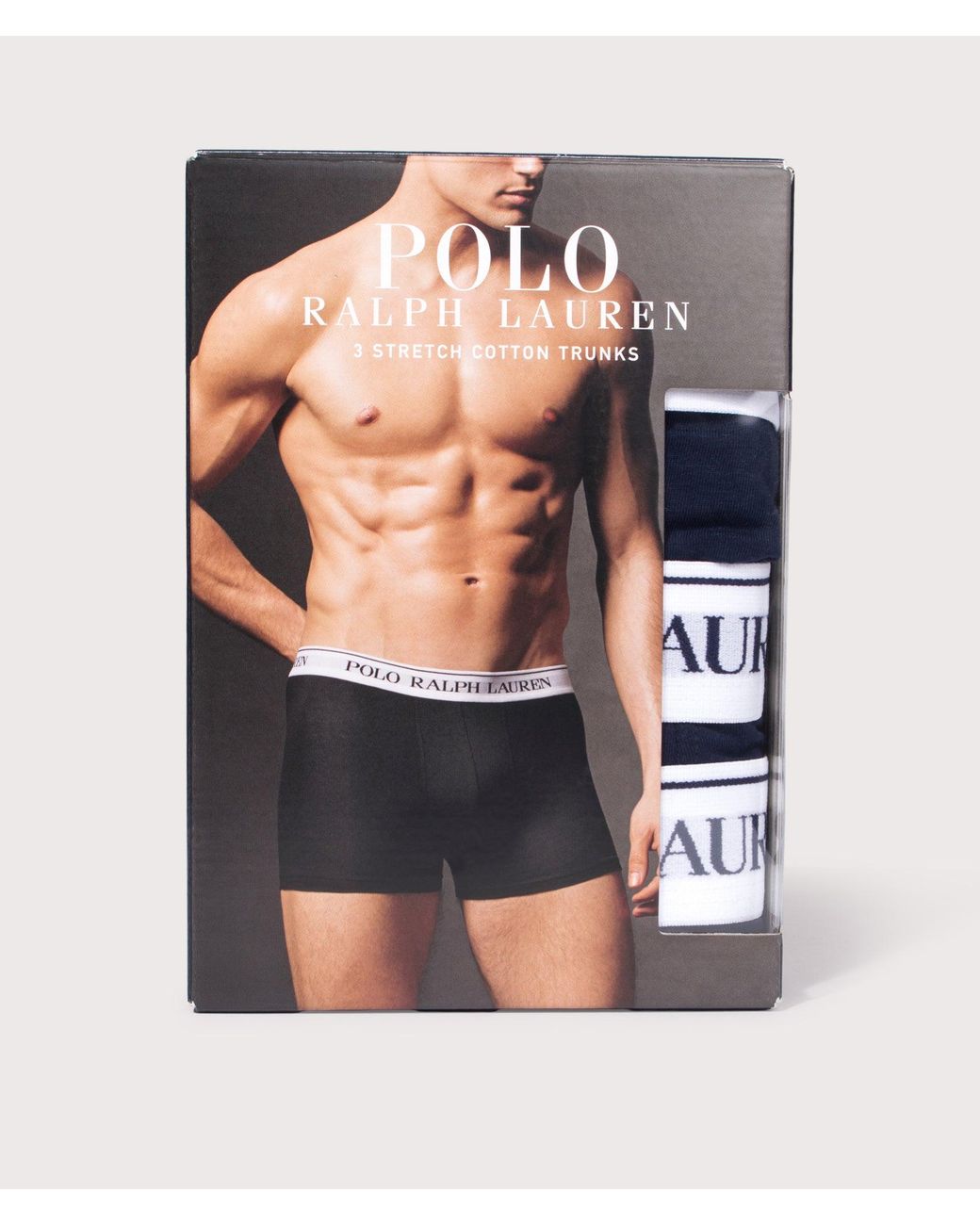 Polo Ralph Lauren Blue 3-Pack Classic Stretch-Cotton Trunks for men
