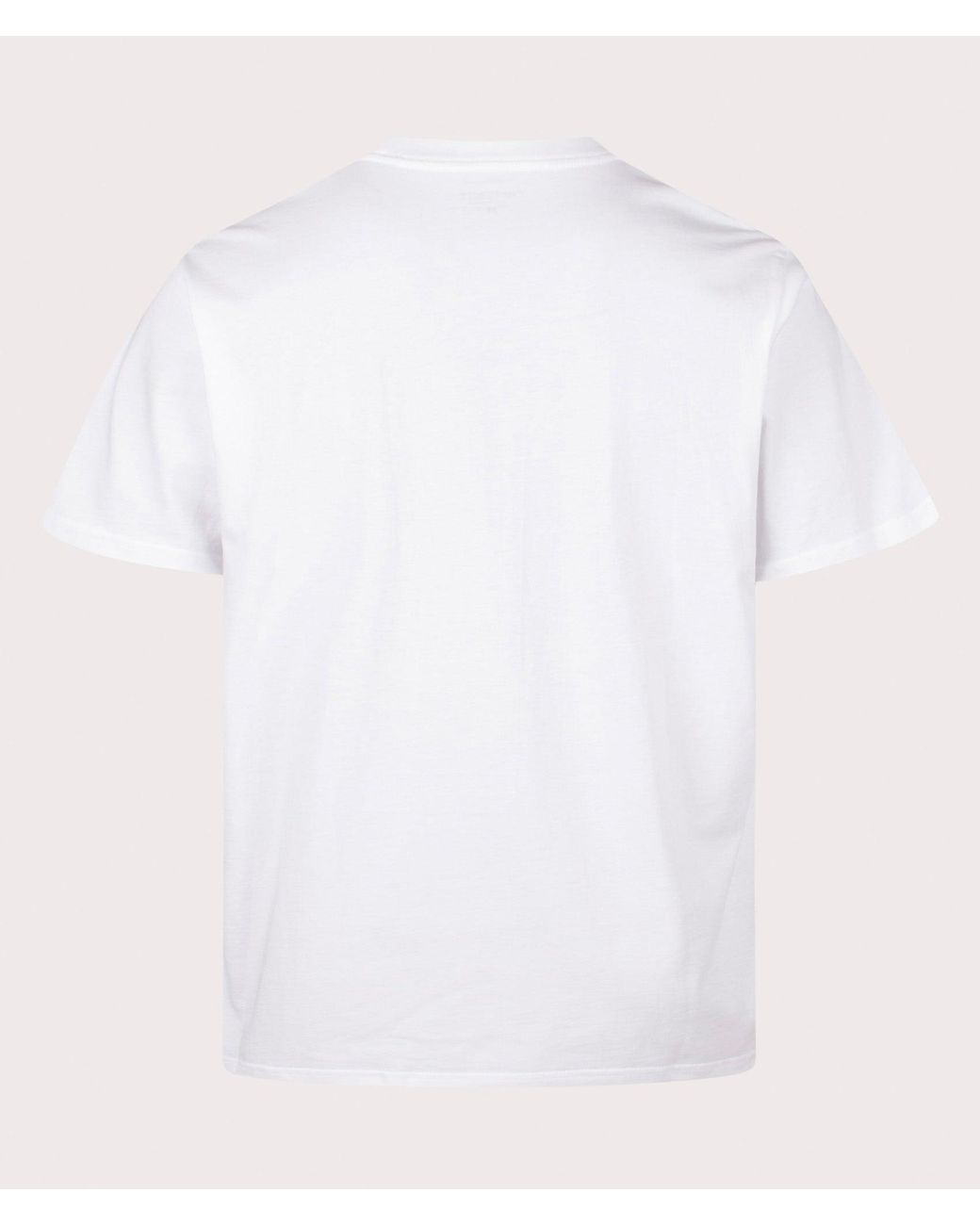 Carhartt White Loose Fit Script Embroidery T-Shirt for men