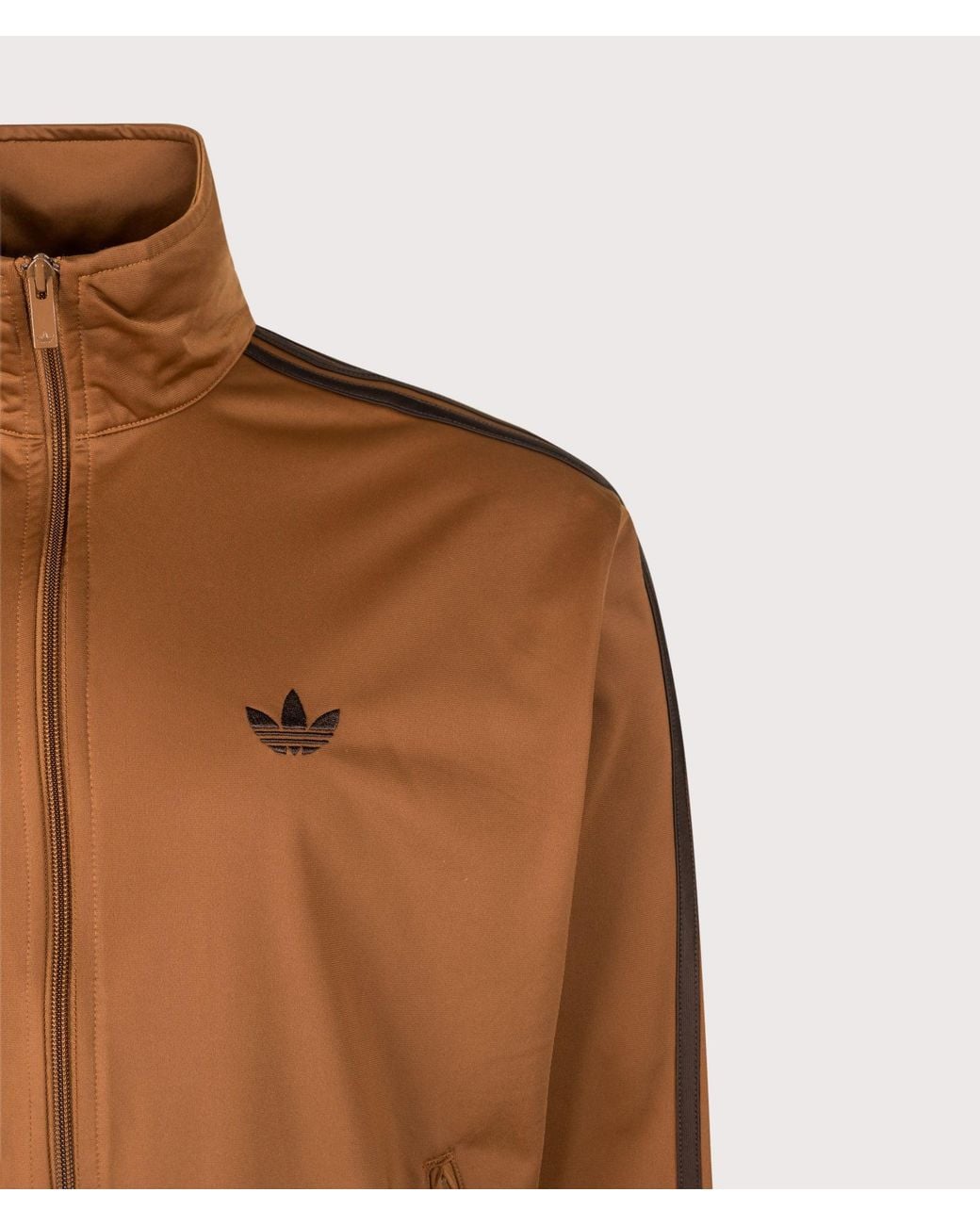 Adidas Originals Brown Loose Fit Firebird Track Top (Fits Big To Size) for men