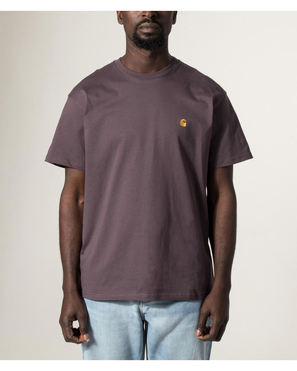 Carhartt Purple Loose Fit Chase T-Shirt for men