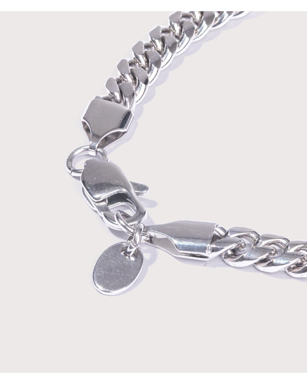Mysterious Jeweller Natural Stainless Steel Cuban Link Chain 6Mm 22&Quot for men