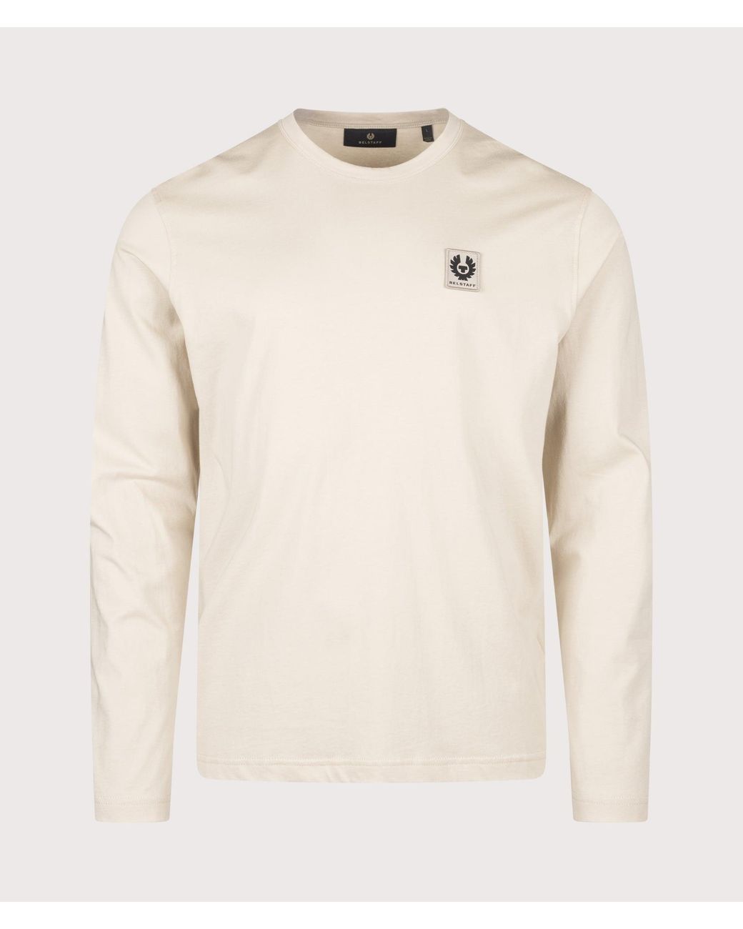 Belstaff Natural Regular Fit Long Sleeved T-Shirt for men