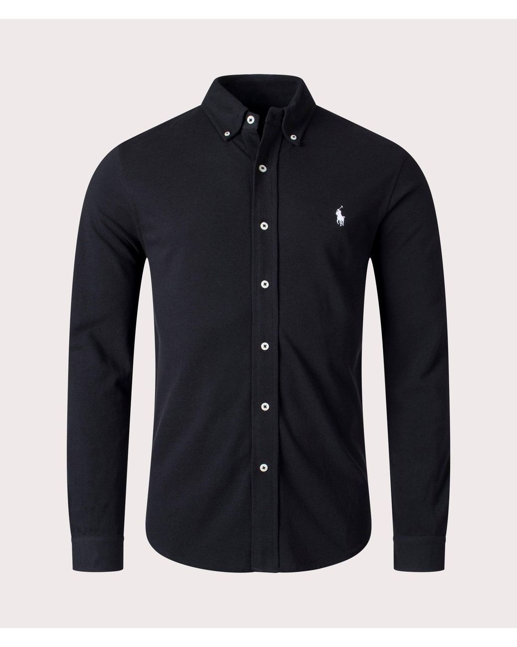 Polo Ralph Lauren Blue Featherweight Mesh Shirt for men