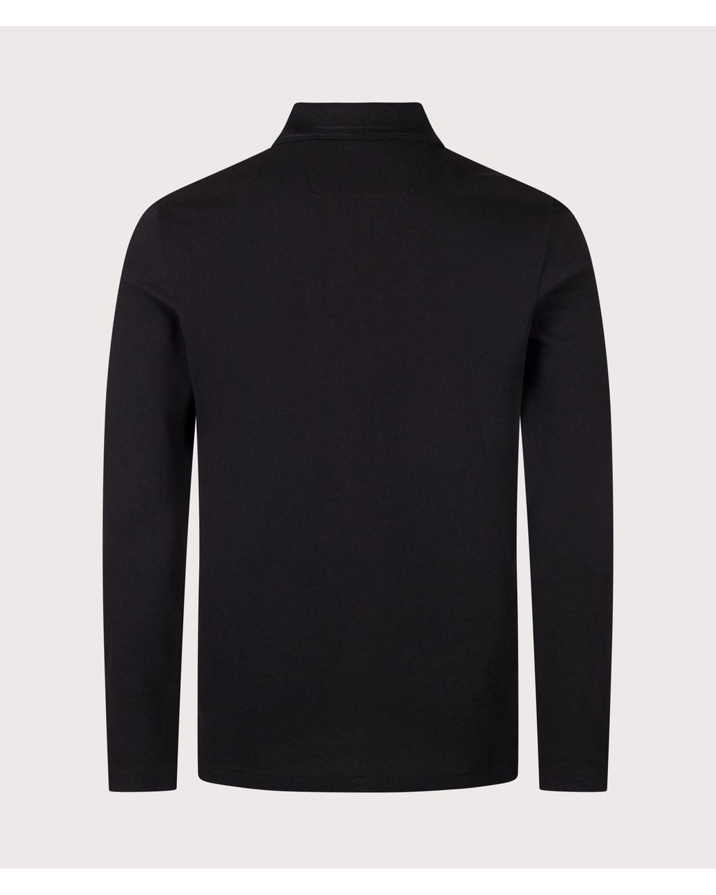 Boss Blue Regular Fit Plisy Long Sleeve Polo Shirt for men