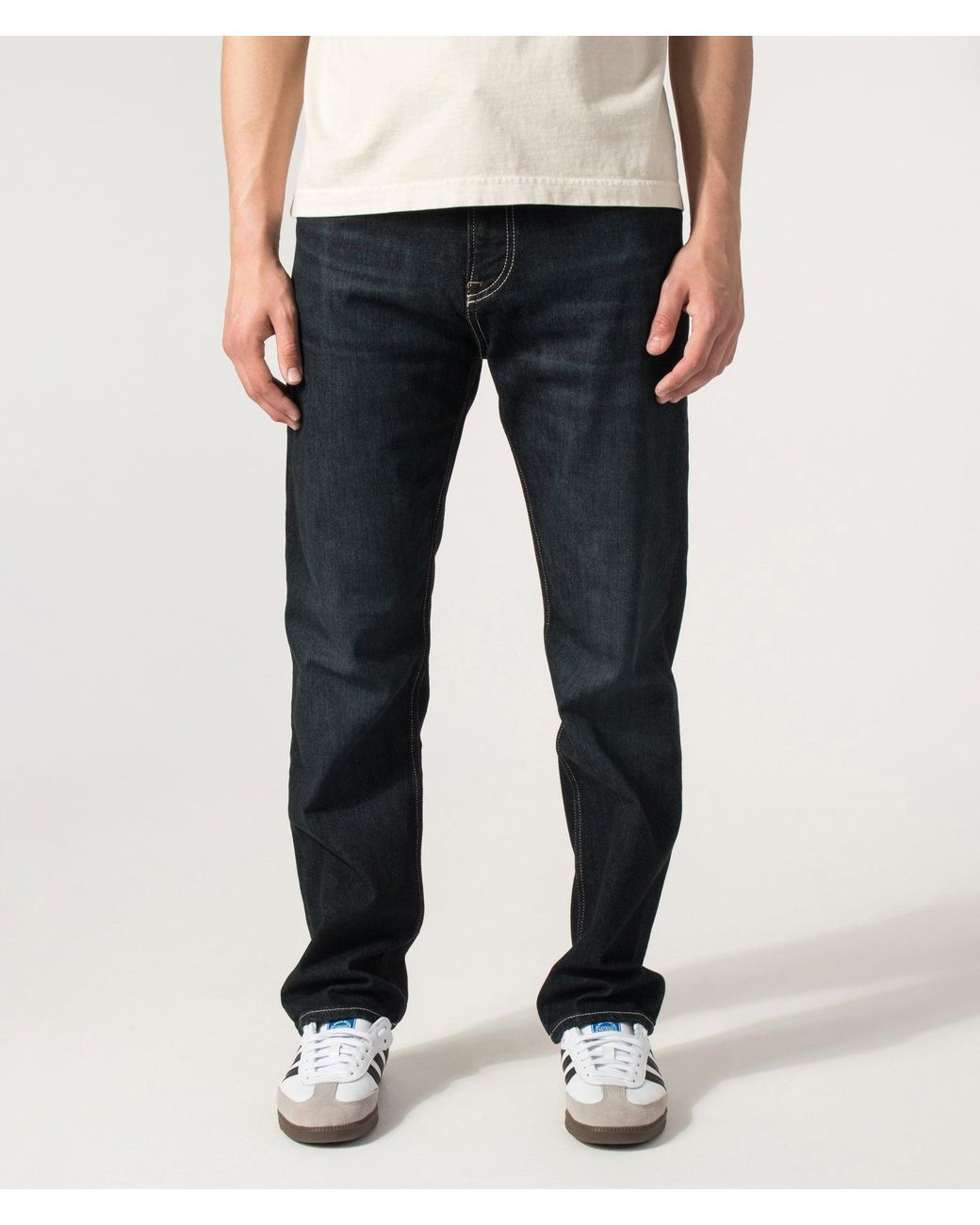 Boss Blue Regular Fit Ogden 3 Straight Leg Jeans for men