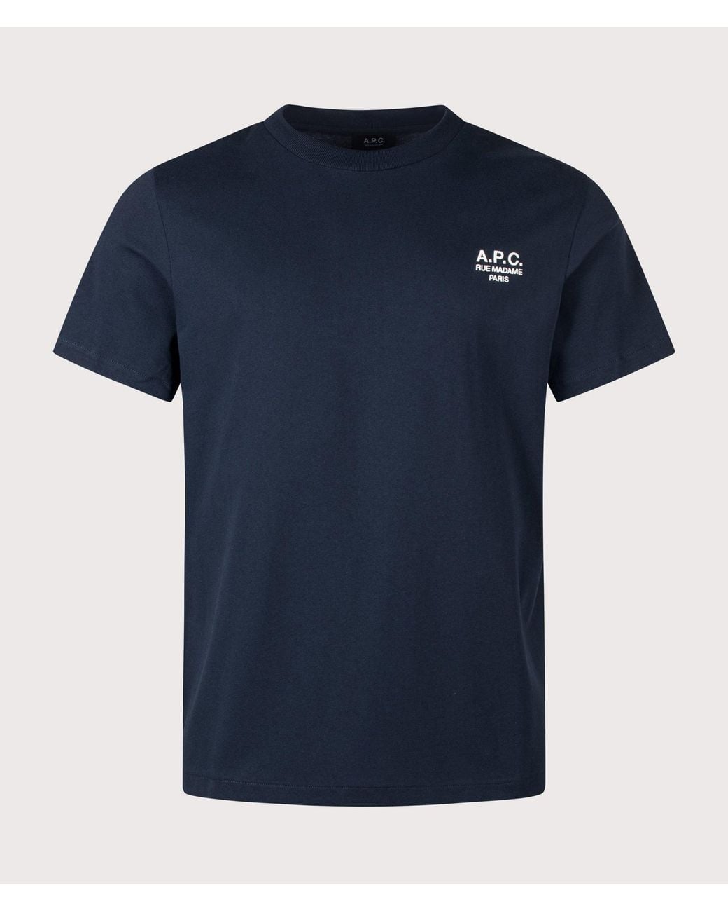 A.P.C. Blue Regular Fit Rue Madame Gots T-Shirt for men