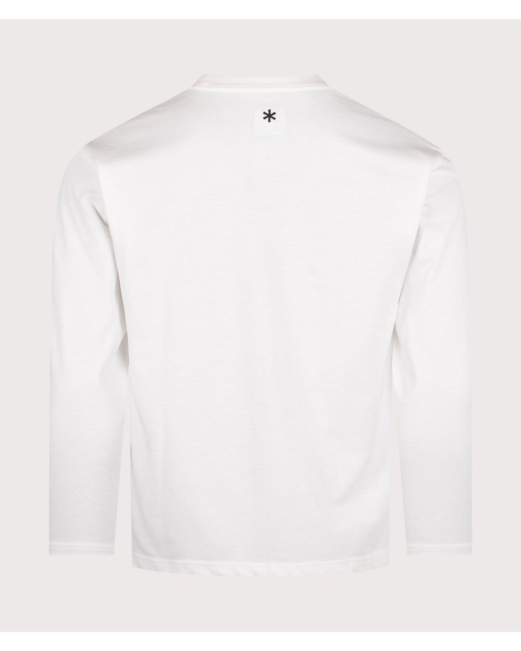 Snow Peak White Regular Fit New Standard Logo Long Sleeve T-Shirt for men