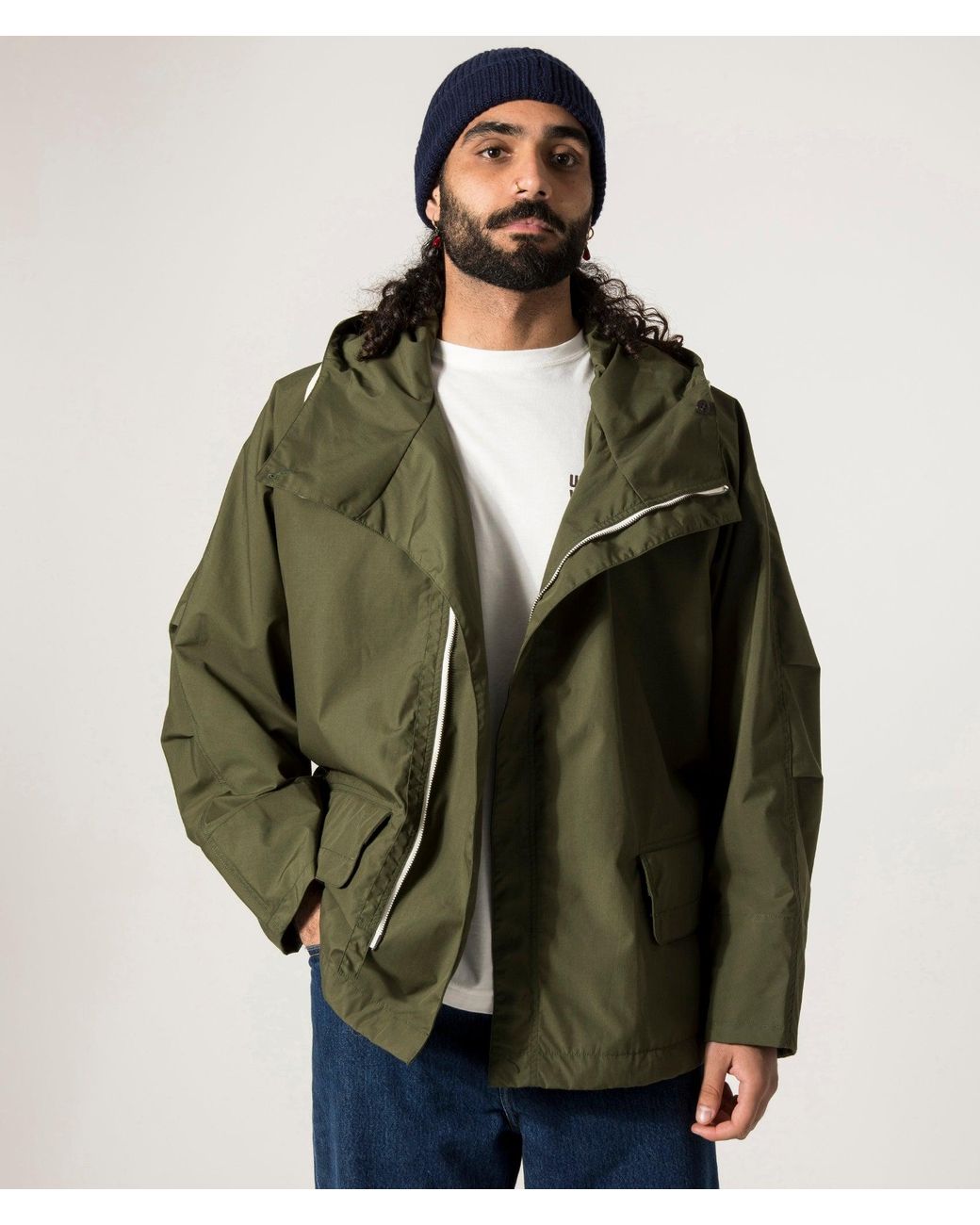 Nanamica Oversized Hooded Deck Jacket in Green for Men | Lyst UK