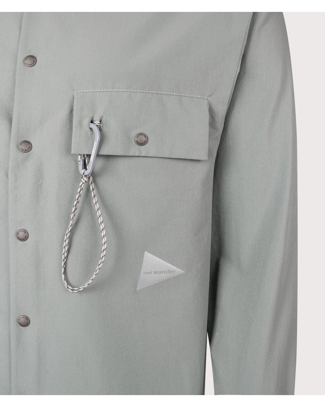 And Wander Gray Dry Breathable Shirt for men