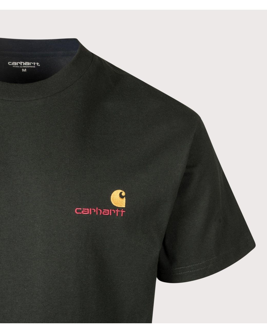 Carhartt Black Loose Fit American Script T-Shirt for men
