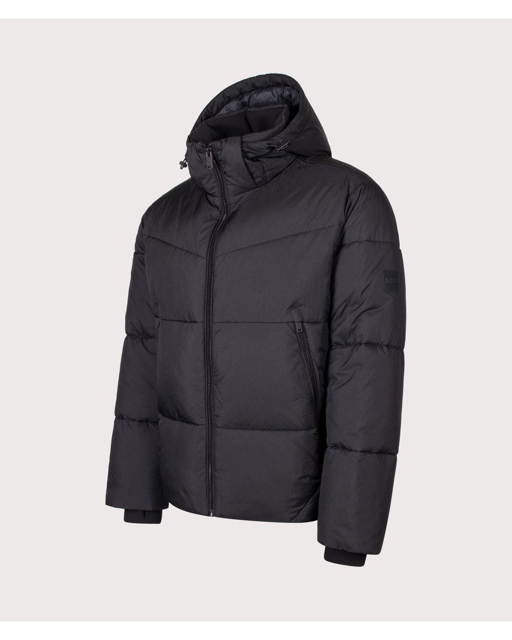 Boss Blue Oversized Fit Obore Puffer Jacket for men