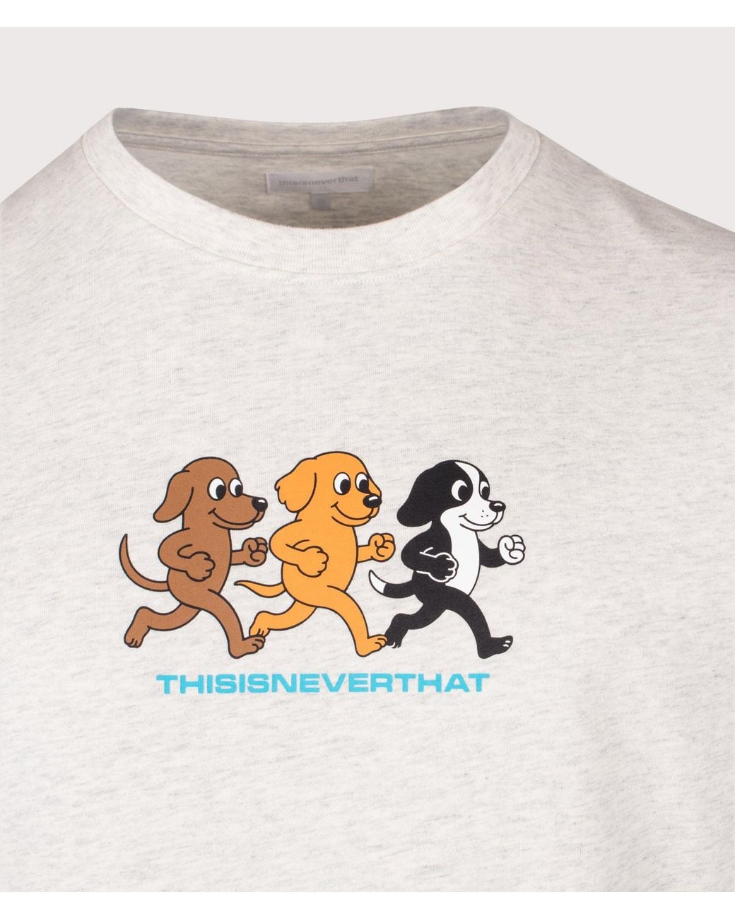 Thisisneverthat White Regular Fit Dogs T-Shirt for men