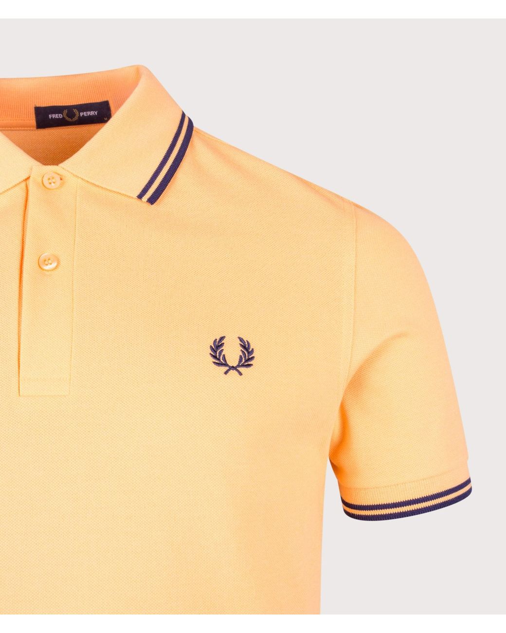 Fred Perry Orange Regular Fit Twin Tipped Polo Shirt for men