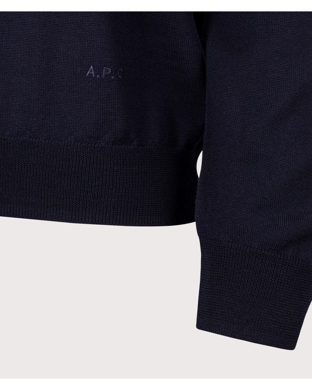 A.P.C. Blue Regular Fit Matthieu Jumper for men