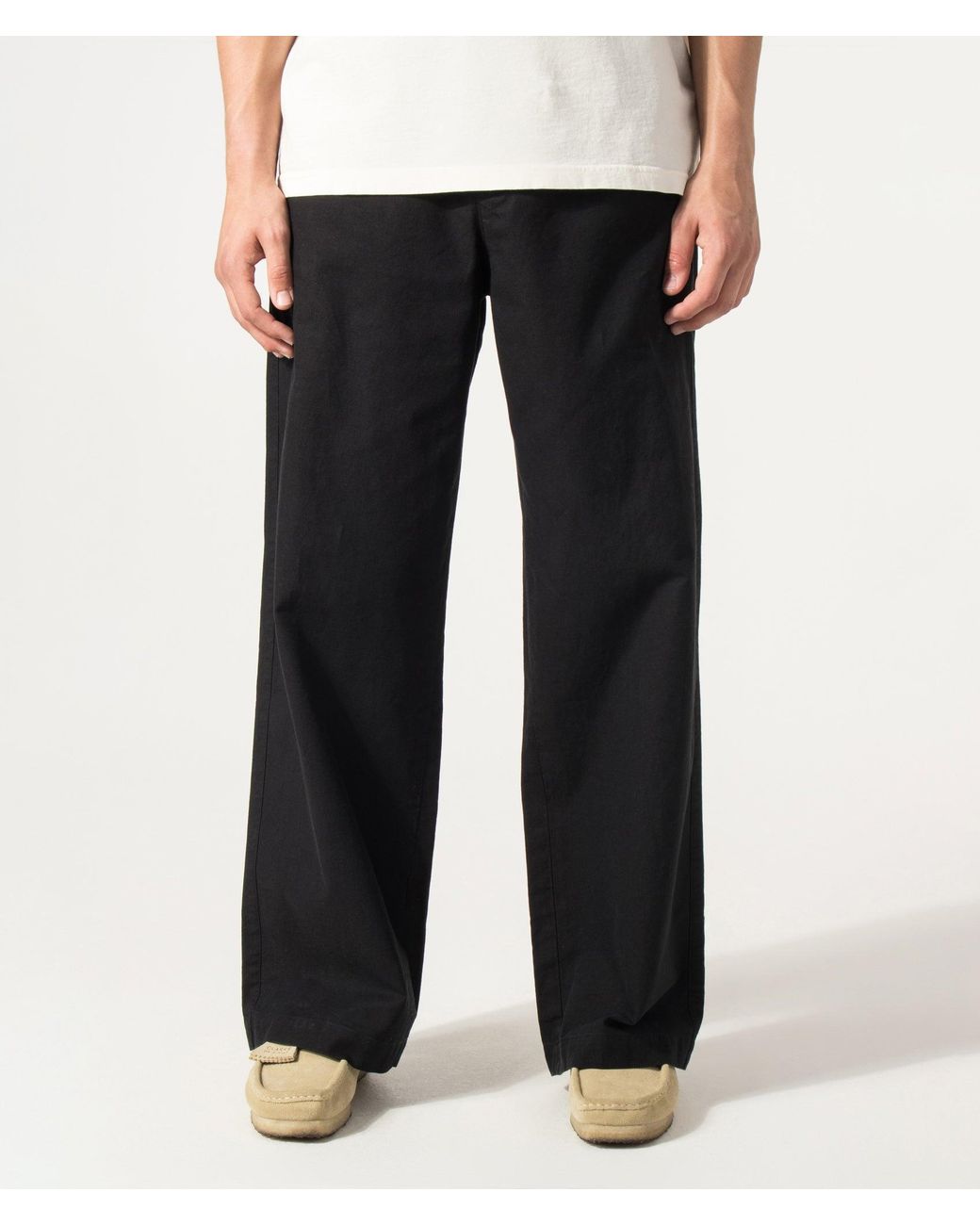 A.P.C. Black Loose Fit Lou Pants for men