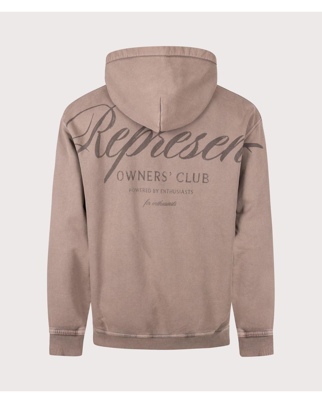 Represent Gray Owners Club Script Hoodie for men