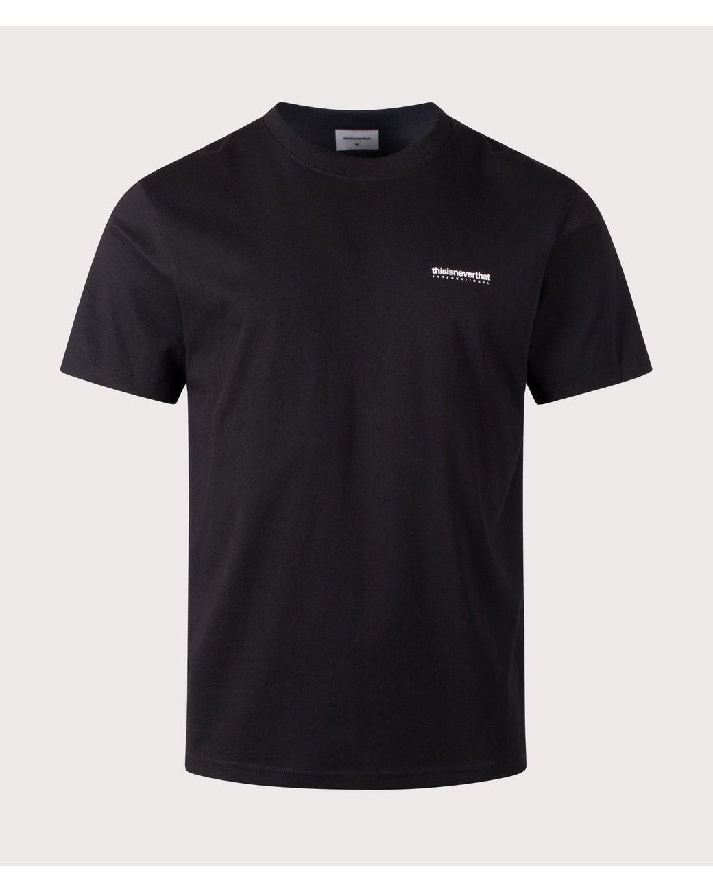 Thisisneverthat Black Intl. Logo T-Shirt for men