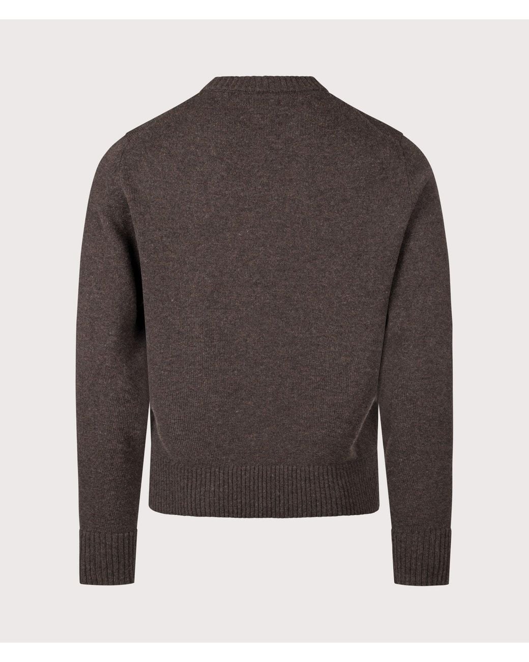 Norse Projects Gray Stensmark Merino Lambswool Knit Jumper for men