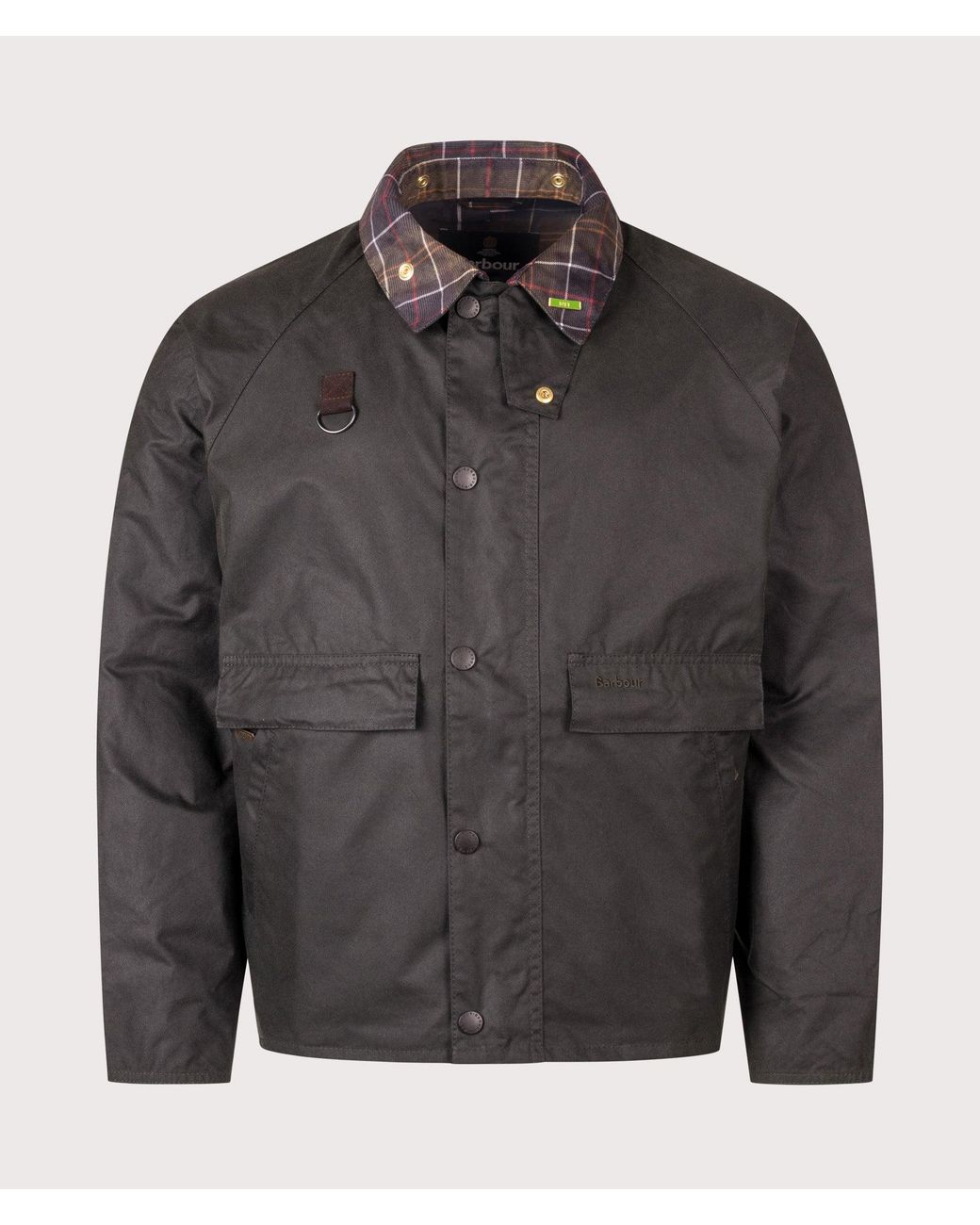 Barbour Gray Barbour Icons Spey Wax Jacket for men