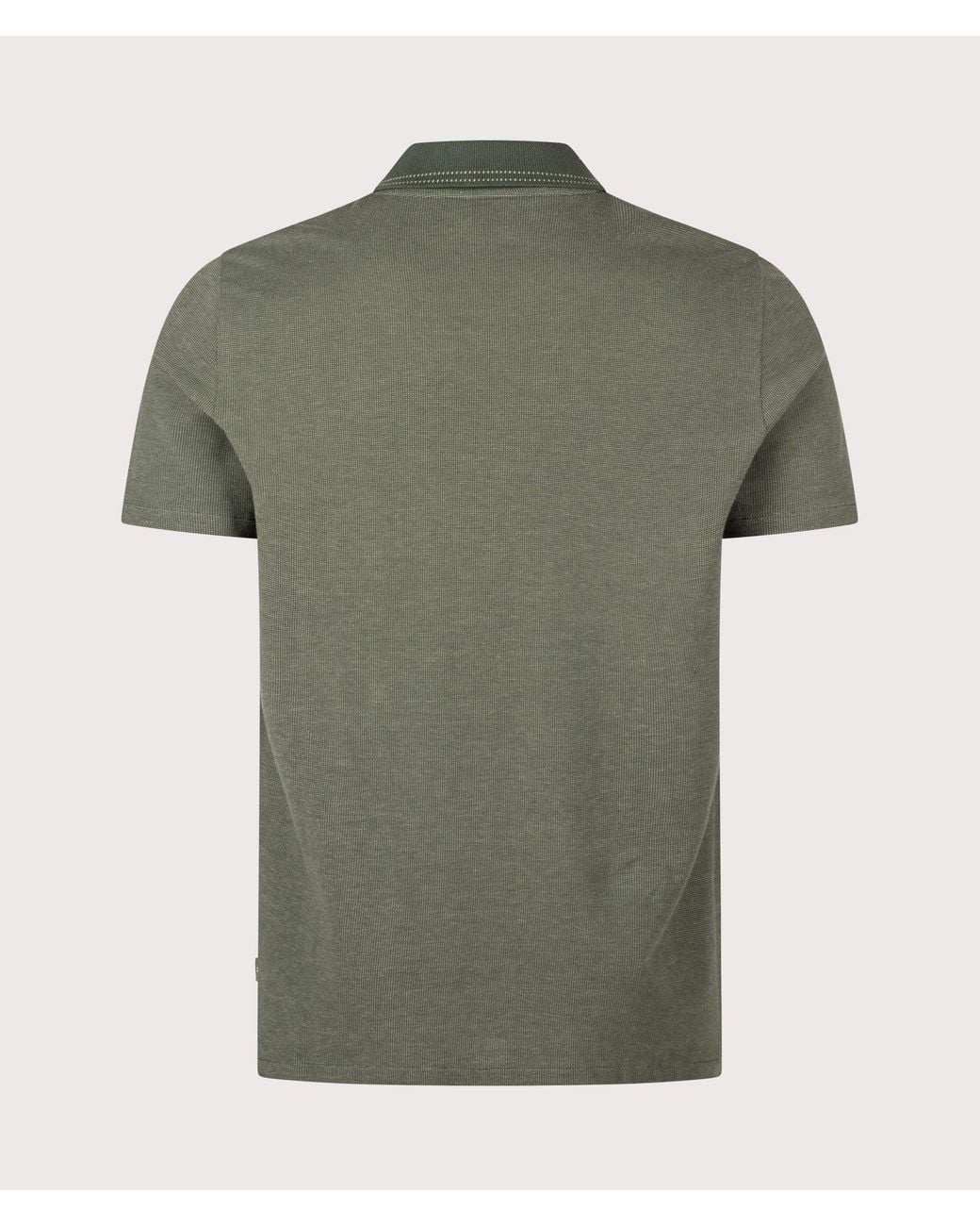 Paul Smith Green Regular Fit Quarter Zip Polo Shirt for men