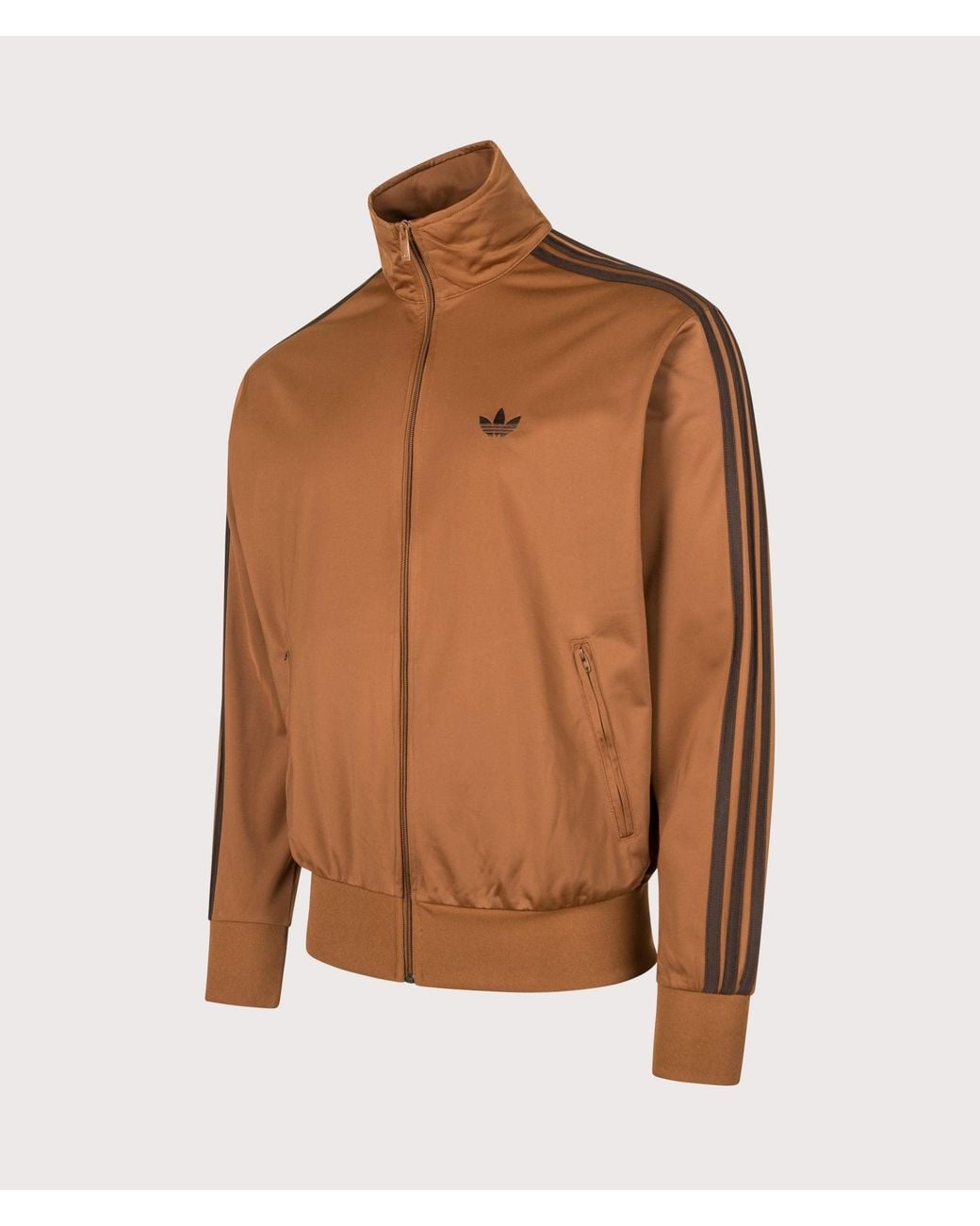 Adidas Originals Brown Loose Fit Firebird Track Top (Fits Big To Size) for men