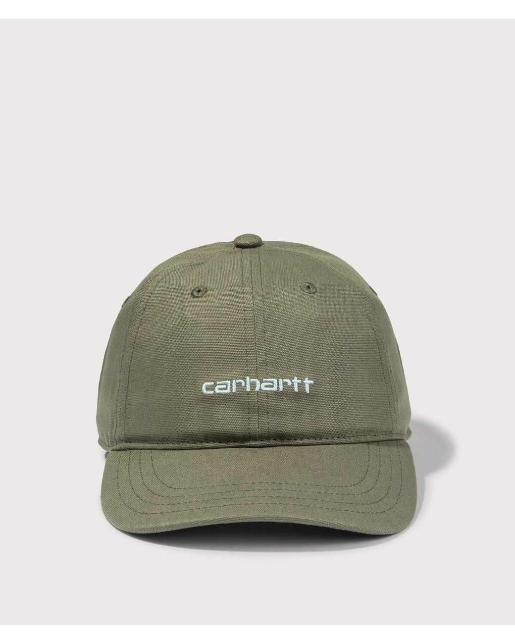 Carhartt Green Canvas Script Cap for men