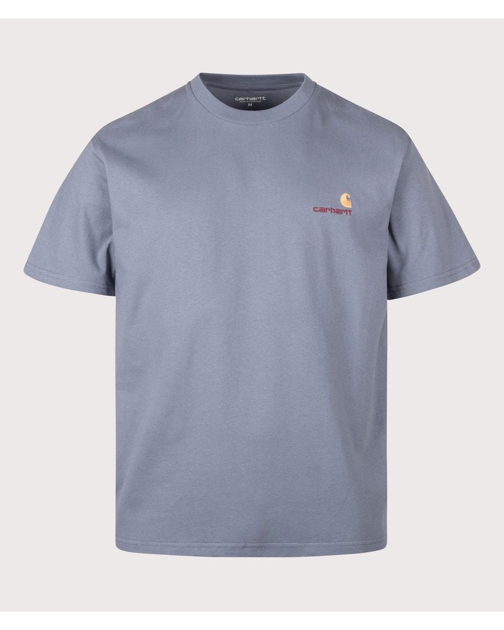 Carhartt Blue Loose Fit American Script T-Shirt for men