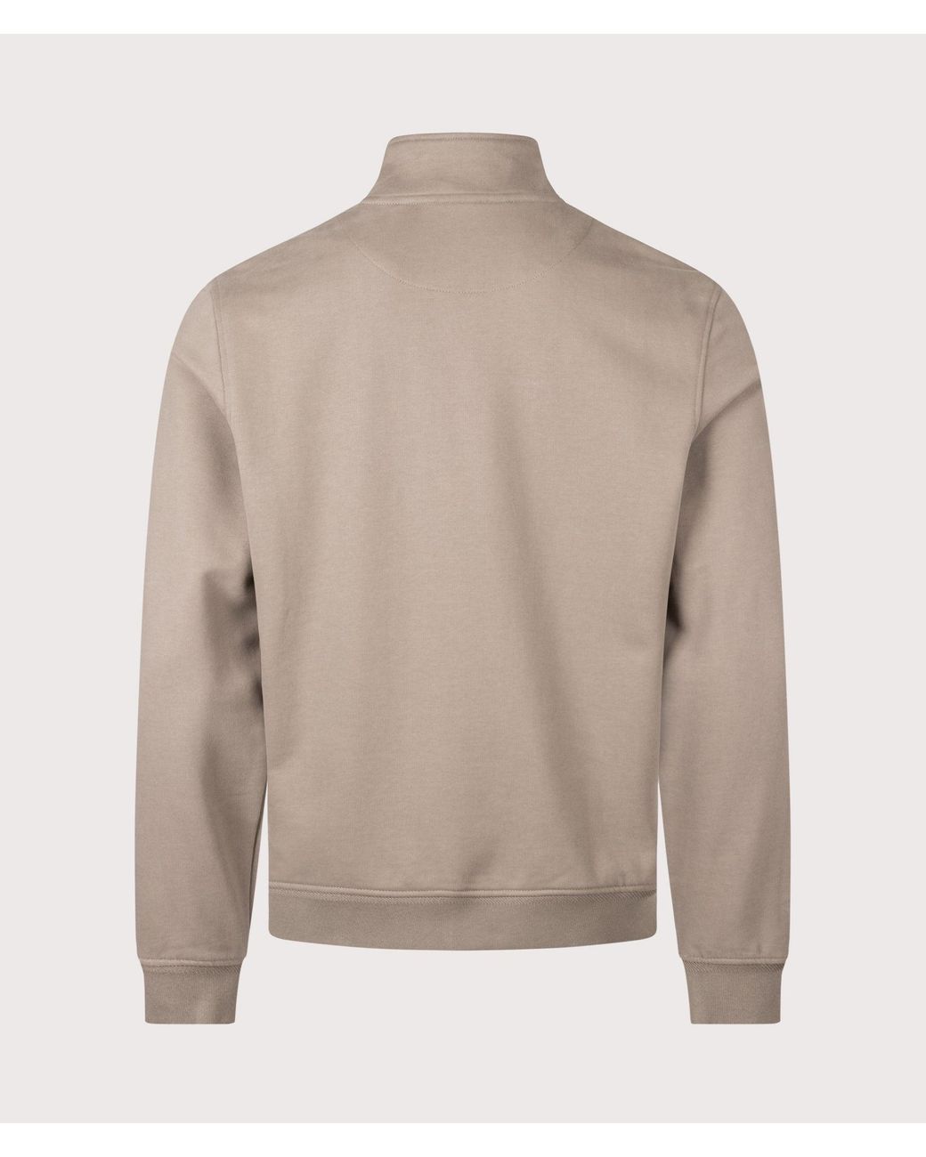 Belstaff Gray Regular Fit Quarter Zip Sweatshirt for men