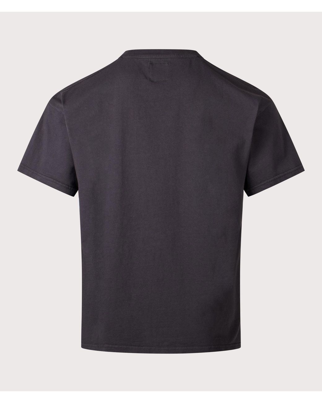 Roa Black Relaxed Fit Logo T-Shirt for men