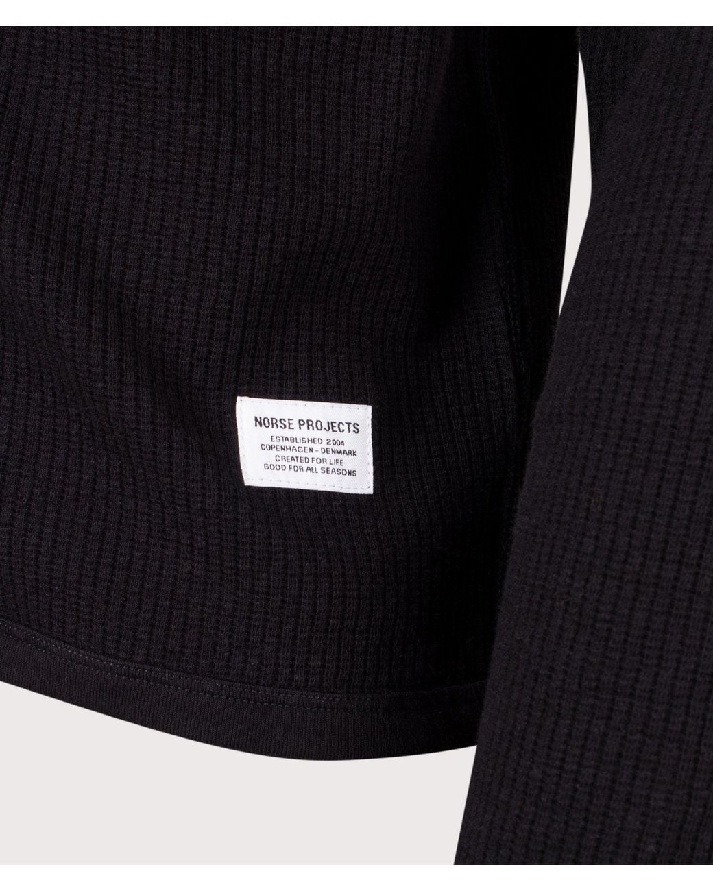 Norse Projects Blue Relaxed Fit Military Rib Zip Through Cardigan for men