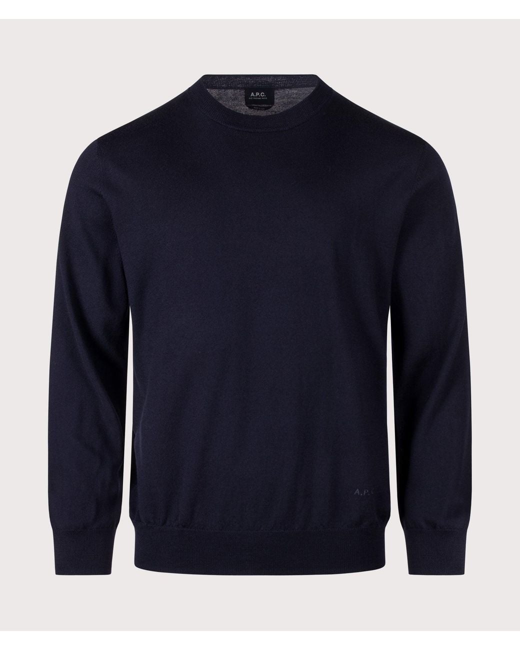 A.P.C. Blue Regular Fit Matthieu Jumper for men