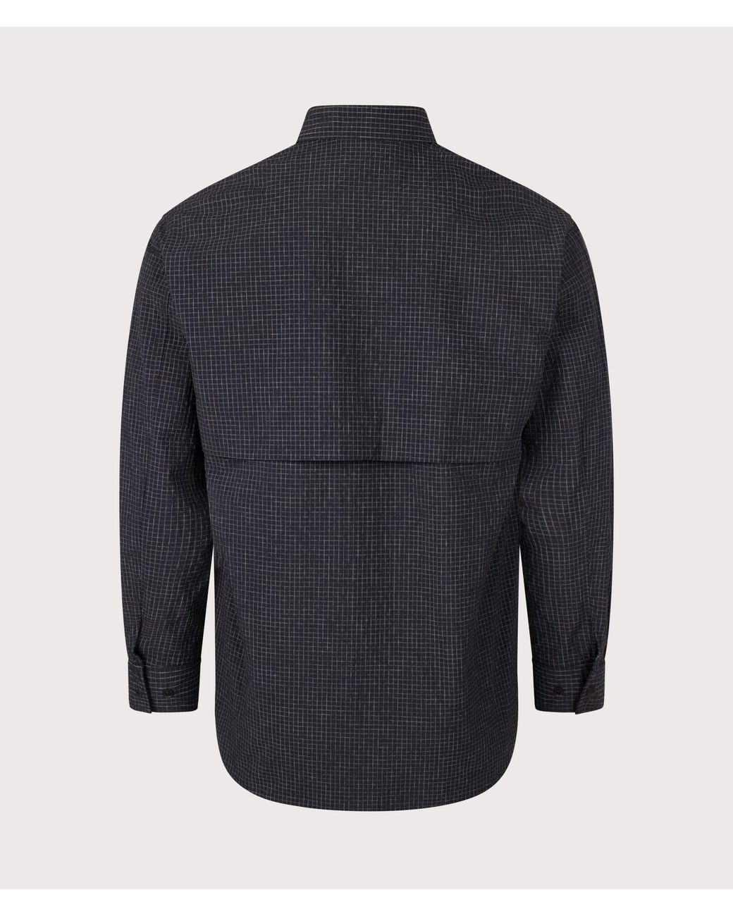 Snow Peak Blue Relaxed Fit Kasuri Ripstop Shirt for men