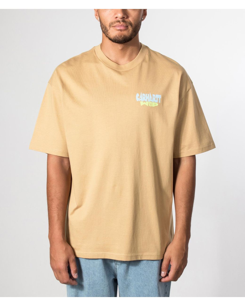 Carhartt Natural Oversized Fit Luggage Label T-Shirt for men