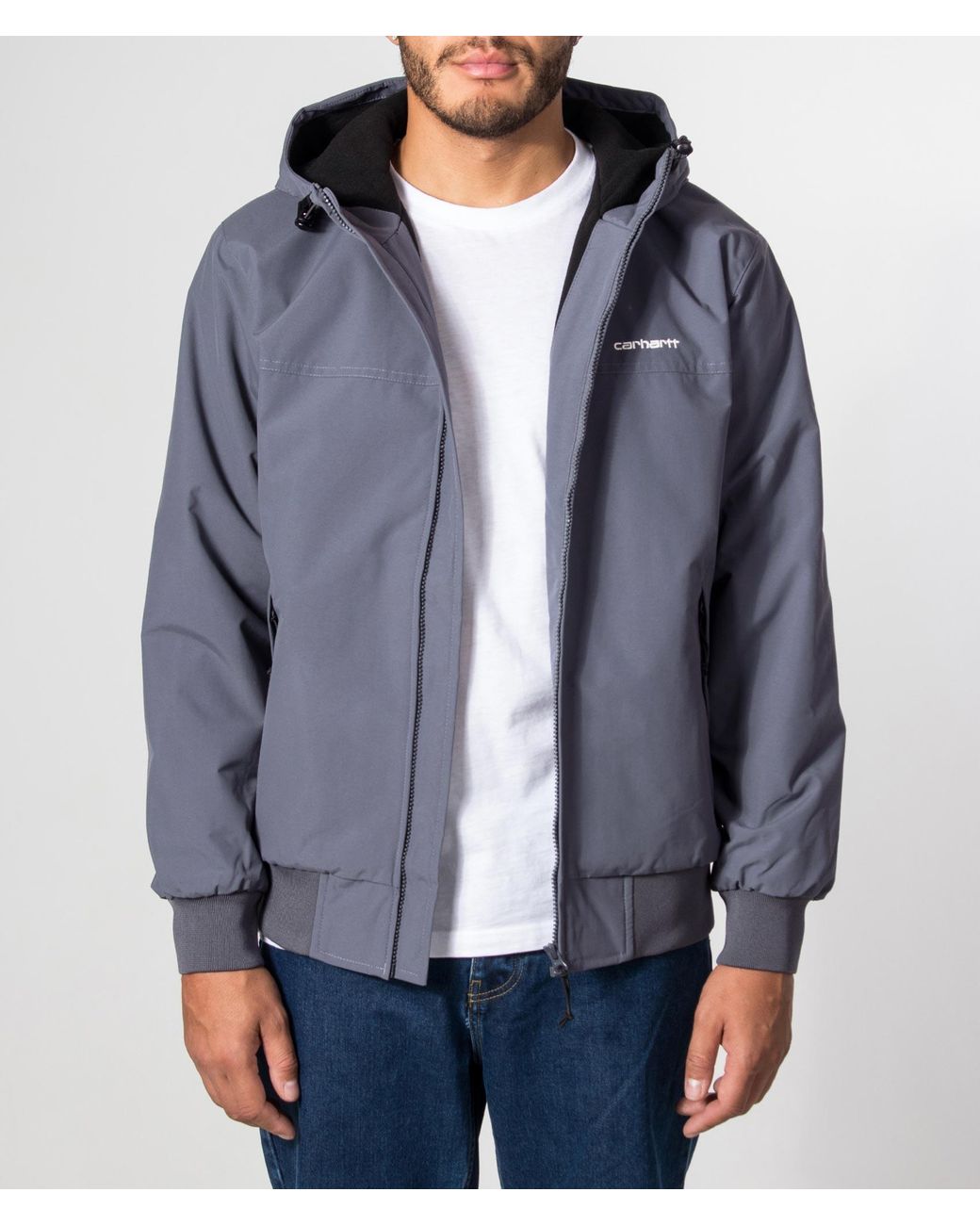 Carhartt Blue Regular Fit Hooded Sail Jacket for men