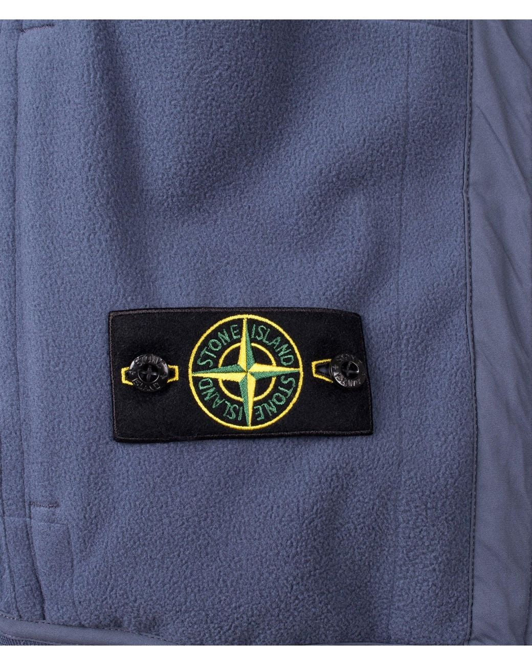 Stone Island Blue Soft Shell-R_E Dye Technology Jacket for men