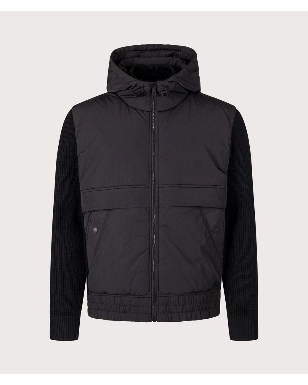Boss Black Relaxed Fit Kobrydo Hooded Hybrid Jacket for men