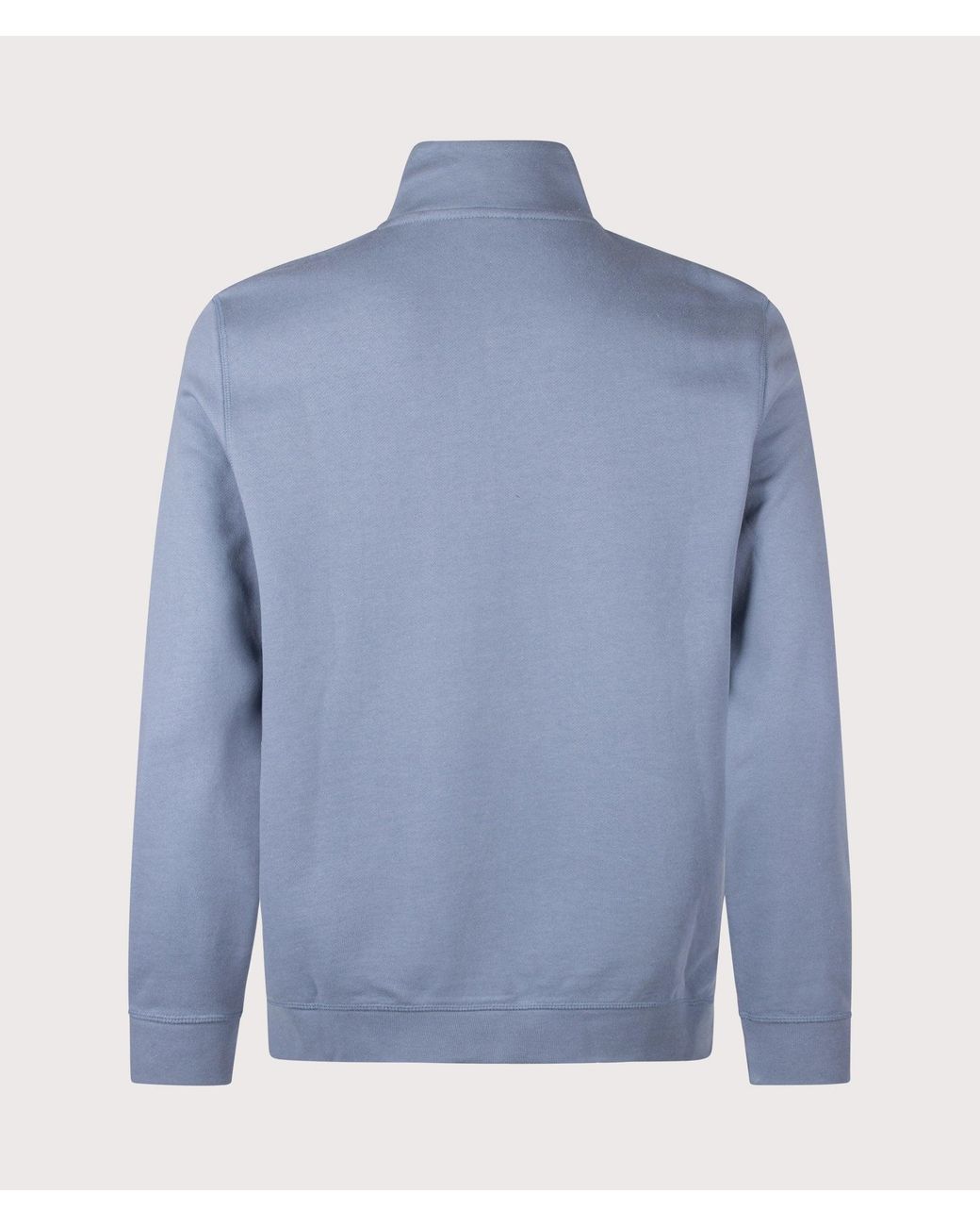 Boss Blue Regular Fit Zetrust Quarter Zip Sweatshirt for men