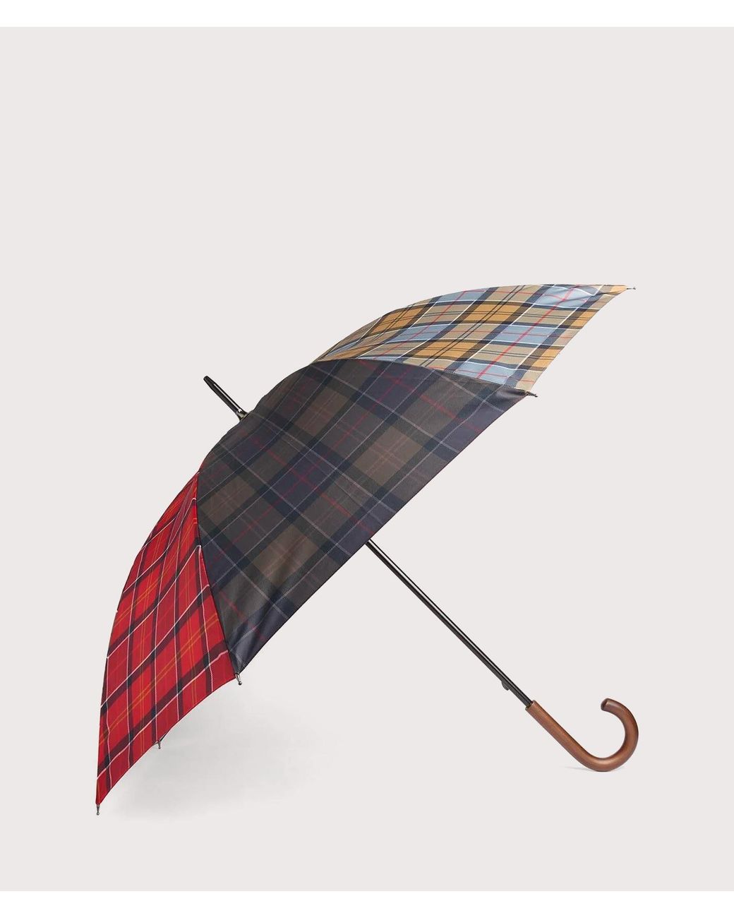 Barbour Multicolor Mixed Tartan Full Length Umbrella for men