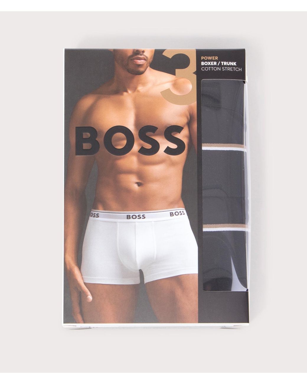 Boss Black 3 Pack Regular Fit Power Trunks for men