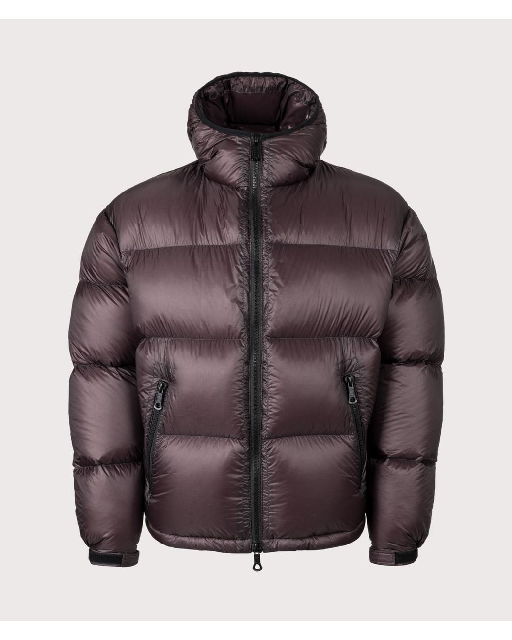 MKI Miyuki-Zoku Red Translucent Hooded Bubble Jacket for men