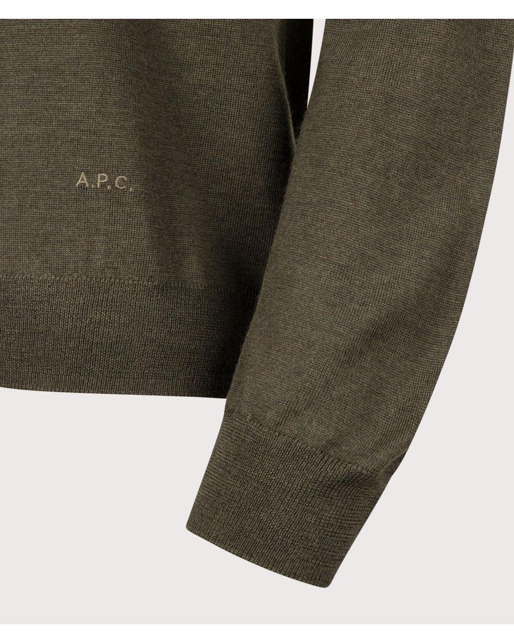 A.P.C. Green Matthieu Jumper for men