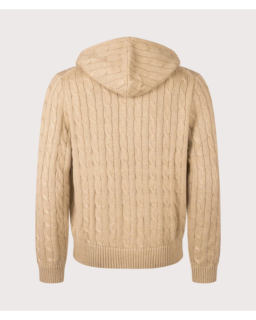 Polo Ralph Lauren Natural Regular Fit Zip Through Cable Knit for men