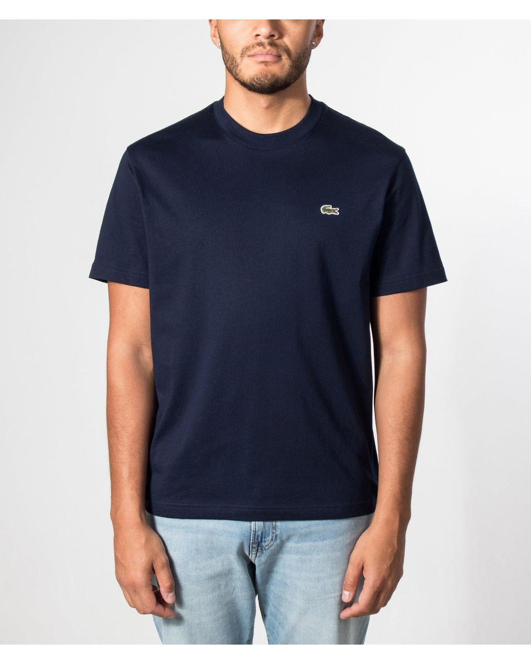 Lacoste Blue Cotton T-Shirt for men