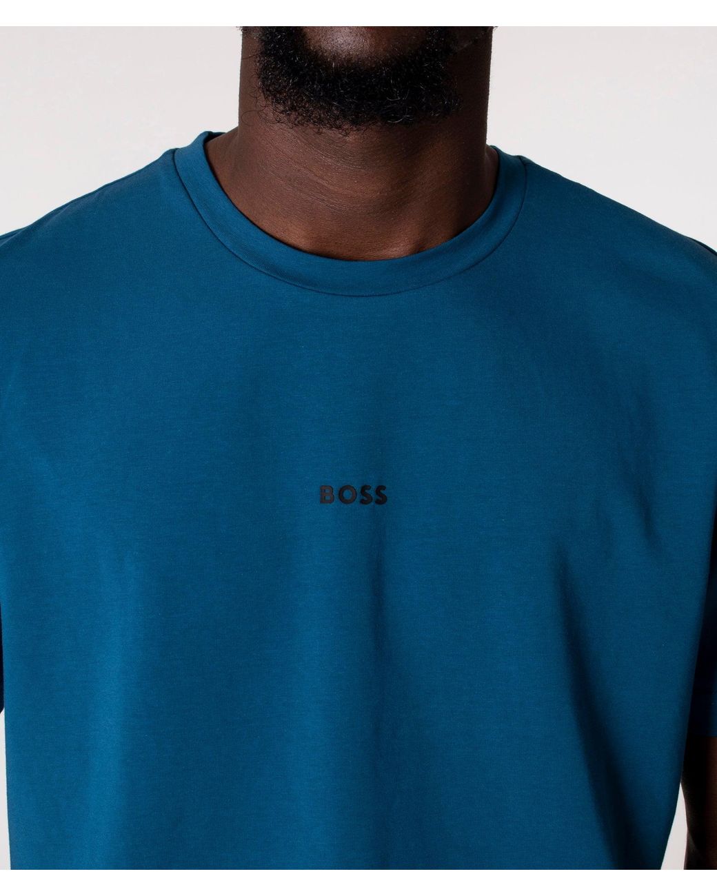 Boss Blue Relaxed Fit Tchup T-Shirt for men
