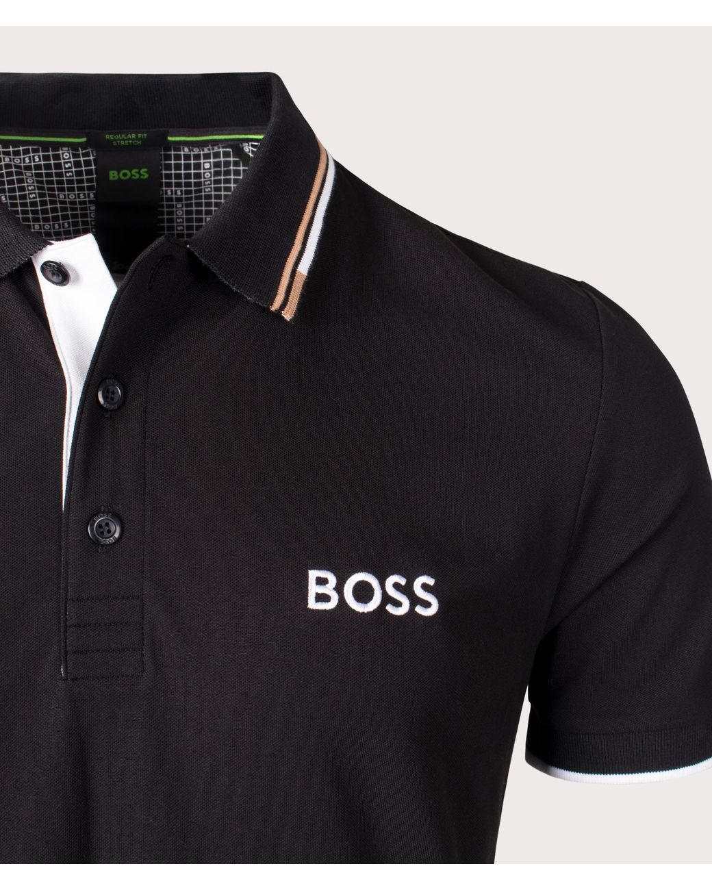Boss Black Regular Fit Paddy Pro Polo Shirt for men