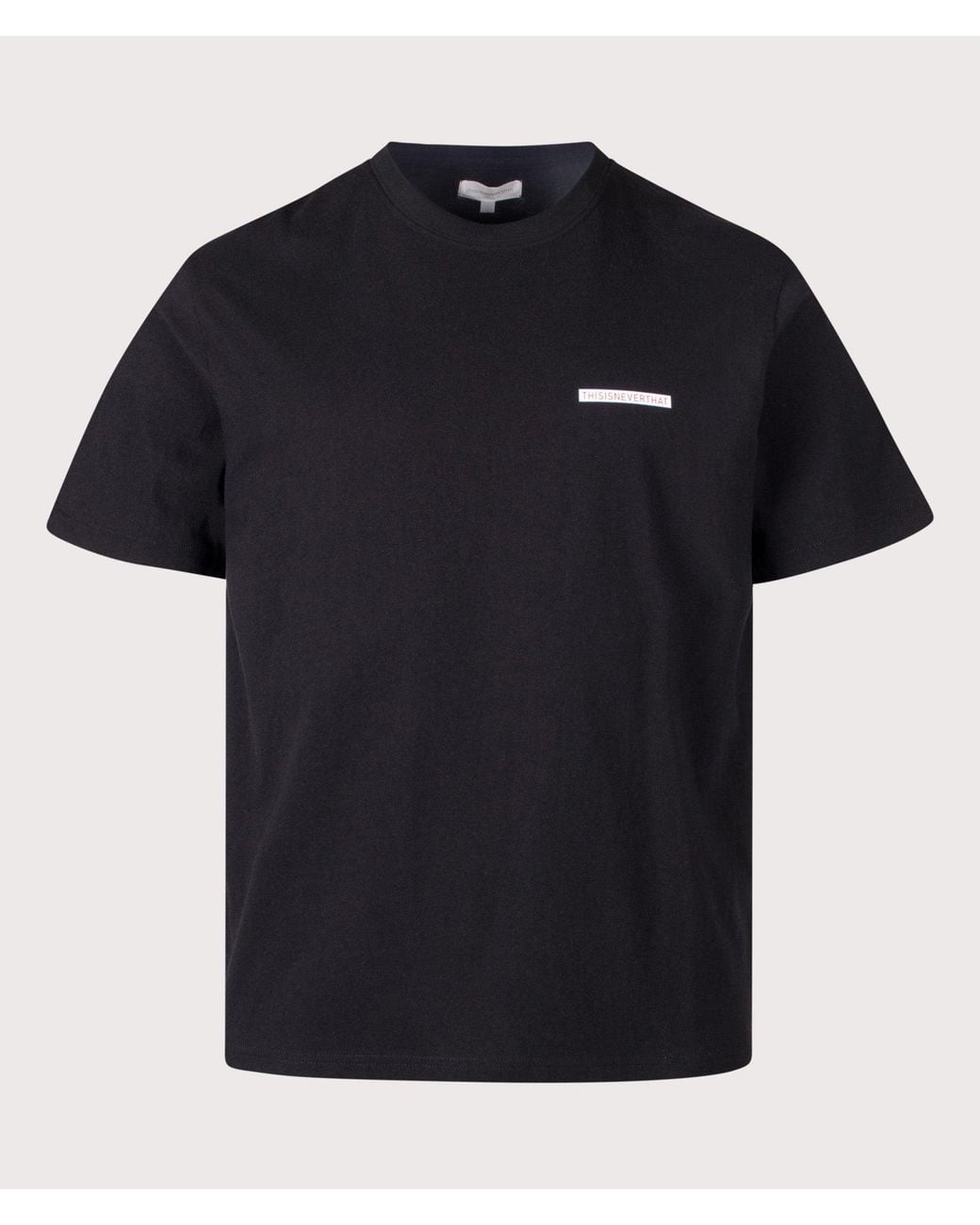 Thisisneverthat Black Regular Fit Saturn T-Shirt for men