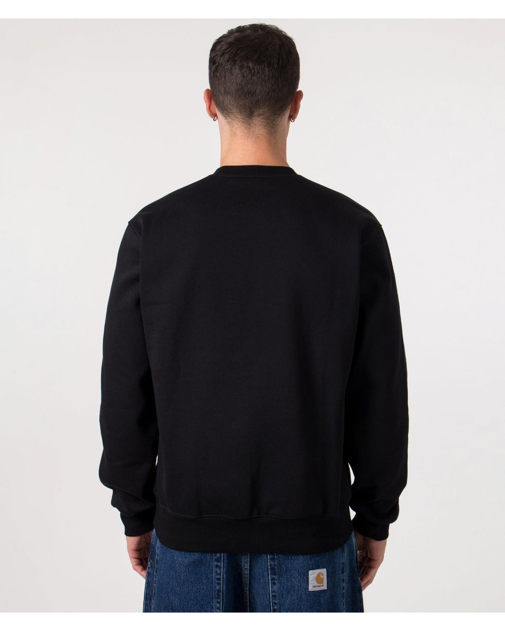 Carhartt Blue Loose Fit Carhartt Sweat for men